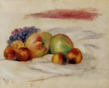 Pierre Auguste Renoir : Apples and Grapes